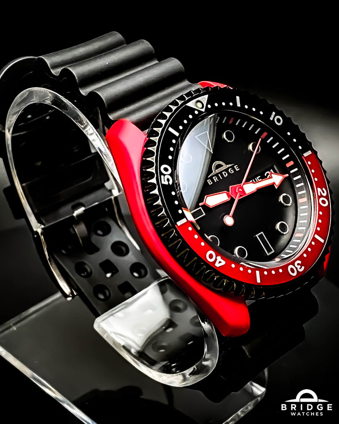 SKX Diver in Red & Black