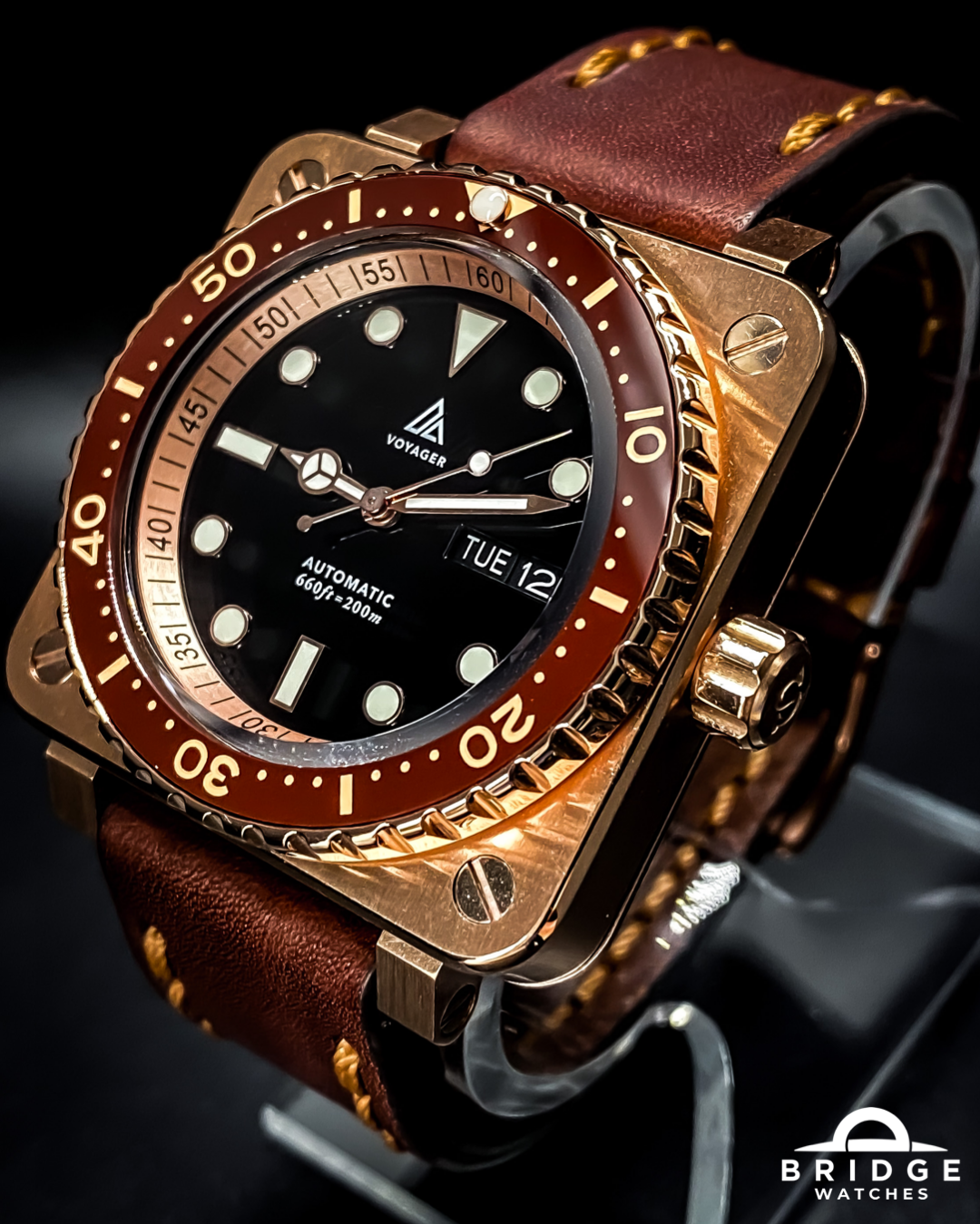 B&R Diver in Rose Gold