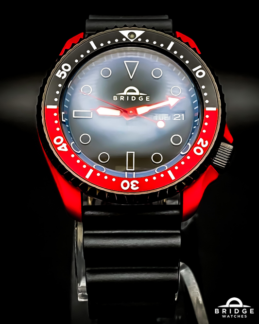 SKX Diver in Red & Black